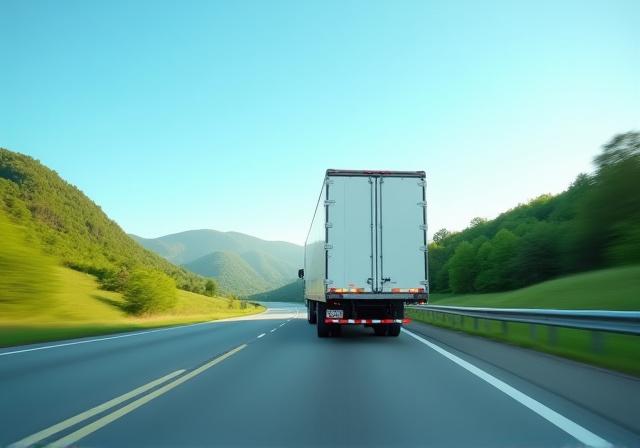 A dedicated semi-truck on an open highway representing Full Truckload services