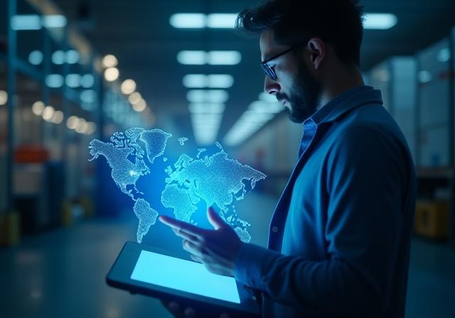 AI Logistics dashboard showing EV tracking