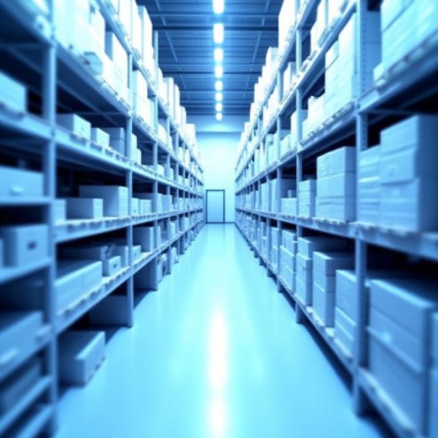 Clean and organized warehouse aisles